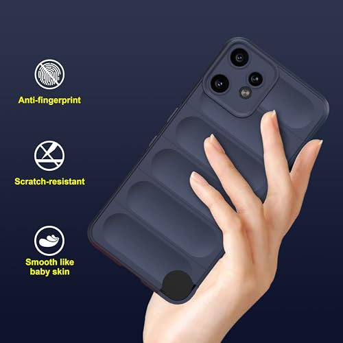 Image of amazon basics Back Case Cover for CMF by Nothing Phone 2 Pro | Compatible for CMF by Nothing Phone 2 Pro Back Cover | Liquid Silicon Magic Case with Camera Protection | Sapphire