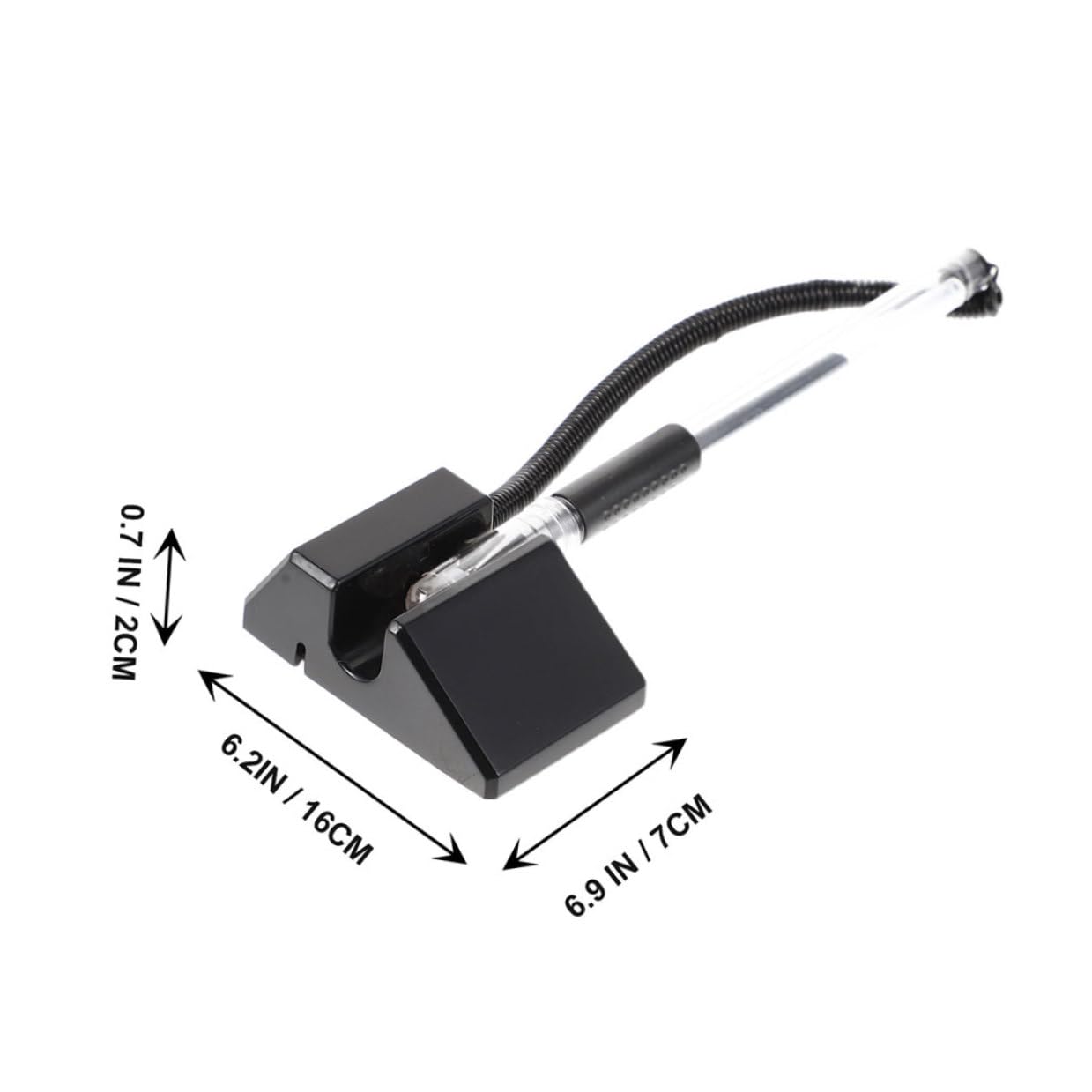 Lot de 20 Stylos Multifonctions Noirs à Encre Gel 05 MM Fixation Adhésive Stylos de Bureau Antivol pour Comptoir Fournitures de Bureau Professionnelles