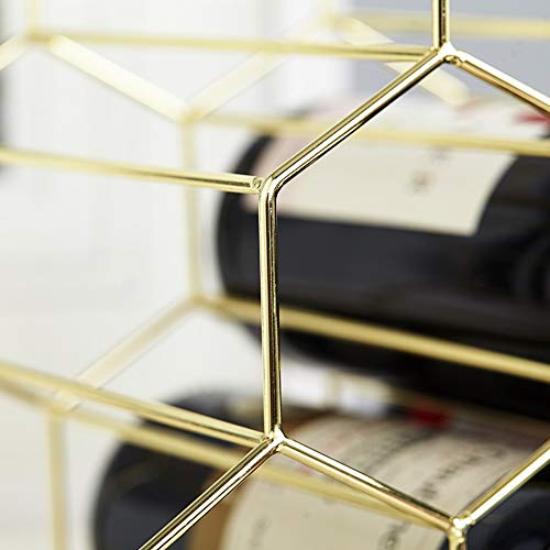 image for PENGKE Wine Rack Freestanding Wine Holder,6 Bottles Countertop Free-St