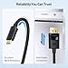 Cable Matters Unidirectional USB C to DisplayPort 1.4 Cable - 6ft, Support 8K@60Hz / 4K@240Hz, Thunderbolt 4 to DisplayPort Cable, Display Port to USB C, Black - Not for Portable USBC Monitor