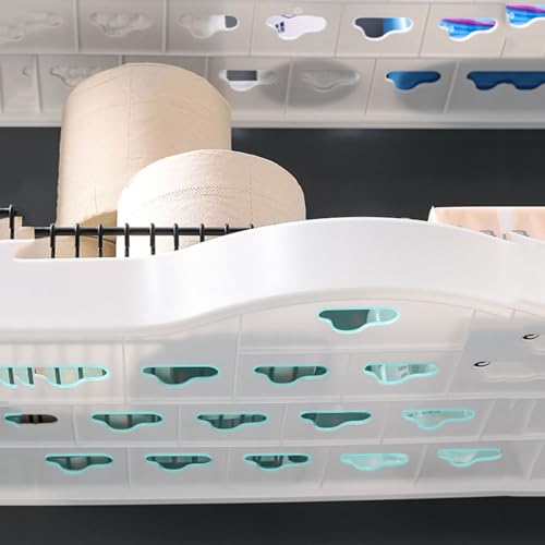 Étagère de rangement en plastique facile à assembler pour WC compacts - 8