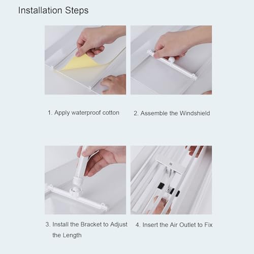Déflecteur d'air réglable pour climatisation centrale de plafond - 7