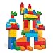 MEGA BLOKS First Builders Toddler Blocks Toys Set, Deluxe Building Bag with 150 Pieces and Storage, Creative Open-Ended Play, Blue, Ages 1+ Years (Amazon Exclusive)