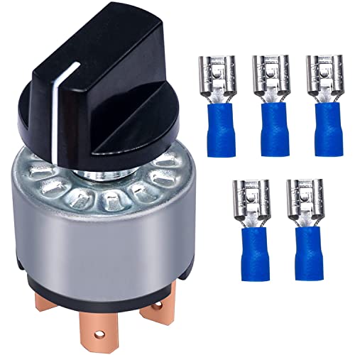 Taiss F-040 Rotary Switch 4 Position 3 Speed Fan Switch 12A 250V/16A 125V Metal Fan Heater Speed Selector Switch thumb #3