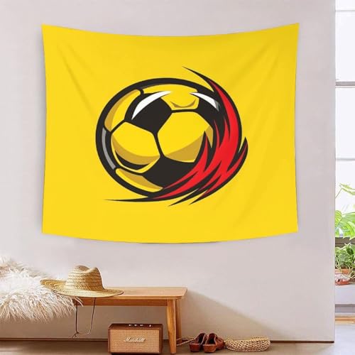 Tapisserie art mural football 3D grand tissu décoratif