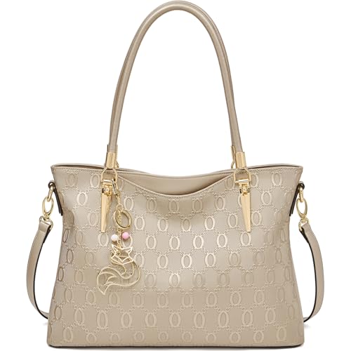 Image of FOXLOVER Soft Genuine Leather Medium Purses for Women Tote Bag Handbags with Top-handles Shoulder Satchel Purse