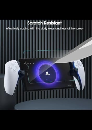 WardSan [2 Pieces for Sony Playstation PS5 Portal - Full 3D Hydrogel Screen Protector Films, Transparent/Green - Image 4