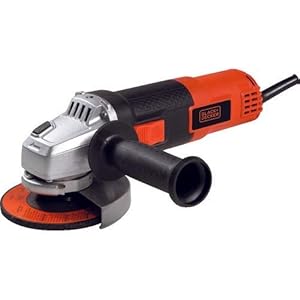 BLACK+DECKER 820W 115mm 12,000 RPM Small Angle Grinder , Orange/Black – KG8215-B5, 2 Years Warranty