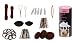 Bundle Monster 9in1 Fashion Hair Design Styling Tools Accessories Kit- Bun Maker, Roller, Braid Twist, Elastics, Pins for BRUNETTE Hair Color