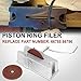 TEMSONE Piston Ring Cutting Wheel Filing Tool, Piston Ring Grinder, Piston Ring Clearance Adjustment Tool, Manual Piston Ring Filer with 120 Grit Carbide Grinding Wheel Replace# 66785 66786
