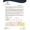 8.5 x 11 Simpson Security Papers DesignSecure Basketweave True Blue 24# Security Paper, 500 Sheets