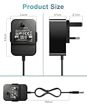 12V2A Power Supply Adapter, AC 100-240V 50/60Hz To DC 12V 24W Converter Charger, 5.5mm x 2.1mm UK Plug For LED Strip Lights, CCTV Camera, Audio/Video, Router, Security Camera, Monitors, Keyboards - Image 6