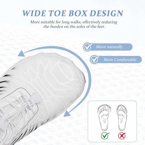 Image of Barefoot Shoes for Women & Men, Grounded Walking Hiking Barefoot Shoes, Wide Toe Box Non-Slip Water Athletic Footwear, Comfortable Vitality Barefoot Footwear, Trail Running Sneakers Unisex