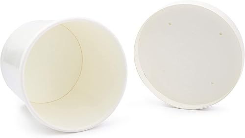 Miniatura 7 de Juvale Recipientes de sopa To Go de 12 onzas con tapas, cuencos de papel desechables (paquete de 50, blanco)
