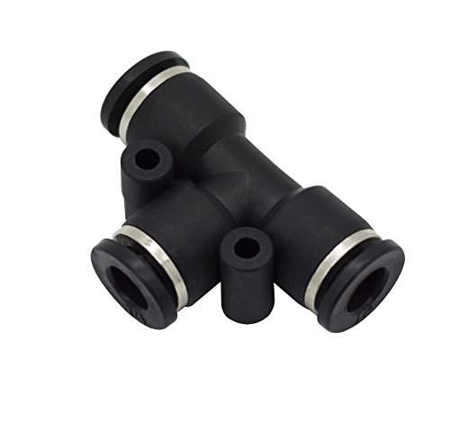 PneumaticPlus PUT-1/2 Push to Connect Tube Fitting, Union Tee - 1/2