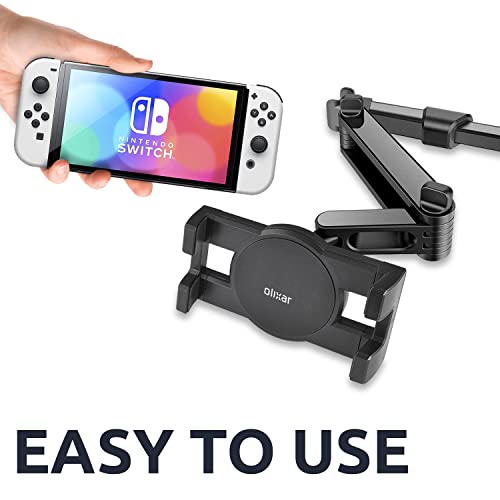 Olixar Car Mount For Nintendo Switch, Perfect For Back Seat Passengers - Headrest Mount - 360 Degree Rotation - Designed For Nintendo Switch And Switch Oled - Recommended By T3 #TOP3