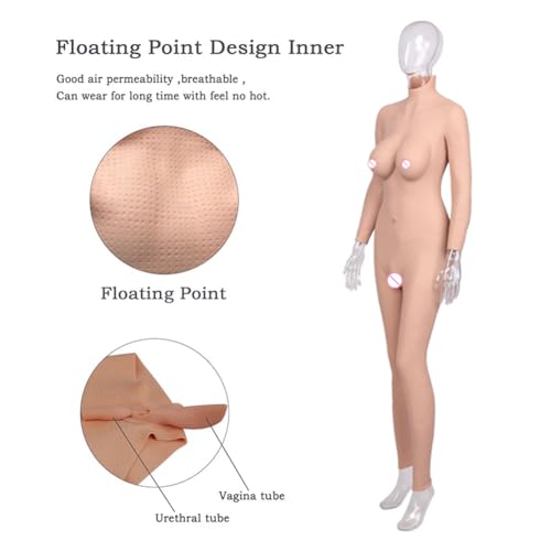 7th Generation Oil-free Silicone Body Suit Breastplate for Crossdresser Can Insert And Pee Breast Plate Body Suit4