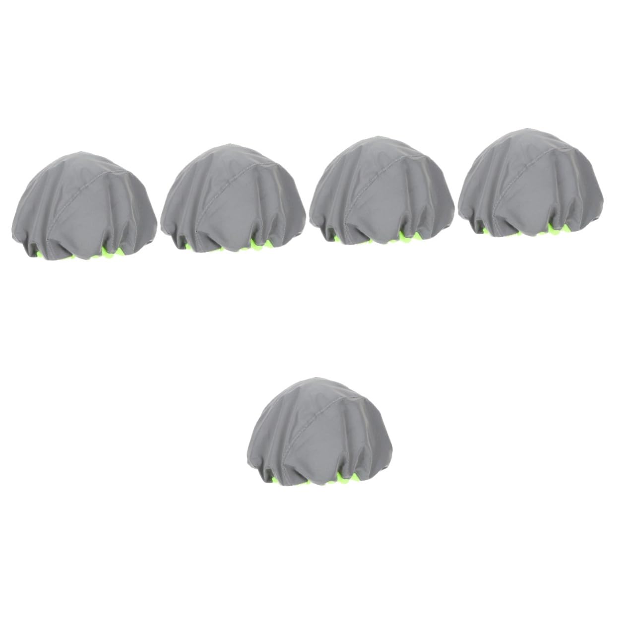 Mikikit 5pcs Reflective Helmet Sleeve Bike Helmet Cover for Women Men Rainproof Shield