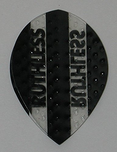 US Darts 3 Sets (9 Flights) Xtra Strong Ruthless Black Pear Shape Flights - Dimplex Style