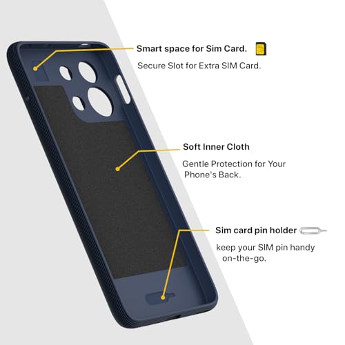 Image of Pikkme Back Cover for Oppo K13 Turbo 5G Camera Protection 3D Hexa Cube Design Silicone Protective Bumper Case (Blue)