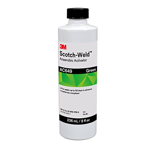 3M Scotch-Weld Anaerobic Activator AC649, Green, 8 fl oz Bottle