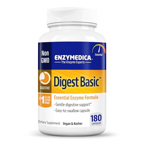 Enzymedica Digest Basic™ - Complément Enzymatique Digestif, 180 Gélules, Neuf Sous Blister
