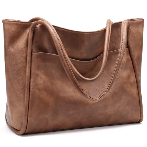 GAEKEAO Tote Bag for Women Work with Zipper Vegan Leather Ladies Travel Shoulder Bags Purses and Handbags Casual Weekender