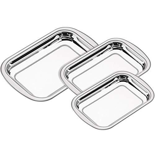 Jogo de Assadeiras Aço Inox com 3 Peças Tramontina Cosmos Prata