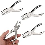 【Paquete y tamaño】 El paquete viene con 3 perforadoras manuales de orificios en diferentes diámetros de orificios, 1,5 mm, 3 mm y 6 mm respectivamente, para satisfacer sus múltiples necesidades.