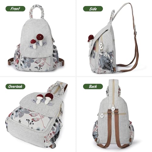 Girls-Convertible-Sling-Bag-Hand-Craft-Artisan-Backpack-Beautiful-Canvas-Premium-Casual-Day-Pack-for-Women