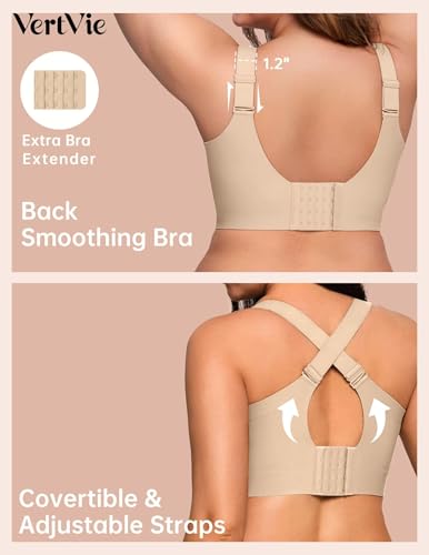 Image of Vertvie Jelly Bras for Women No Underwire Minimizer Support
