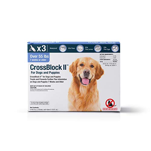 VetOne - CrossBlock IIâ„¢ Kills & Prevents Fleas on Dogs Over 55 lbs, 3 Applications