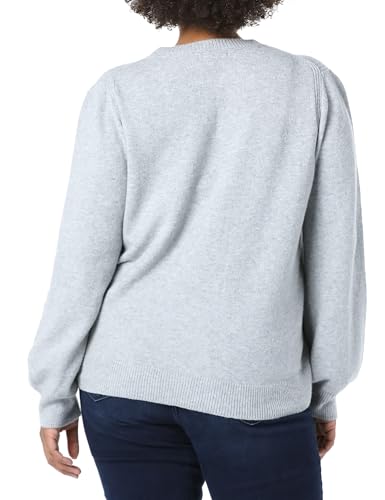 Image of Amazon Essentials Women's Relaxed-Fit Soft Touch Long Sleeve Pleated Shoulder Crewneck Sweater