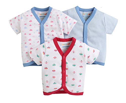 Image of Bumzee Front Open Half Sleeves T-Shirt for Baby