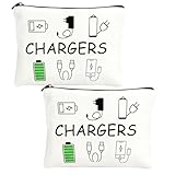 2 PCS Charger Bag for Travels, Travel Gifts for Women Portable Charger Organiser...