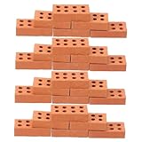 CLISPEED 200 Piezas Mini Ladrillos para Bricolaje Realistas de Accesorios para Micro Paisaje Decoración Miniatura para Casas de Muñecas y Jardines DIY