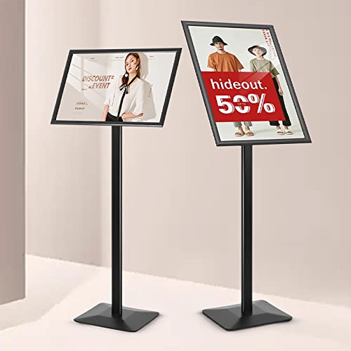 Porte-Affiches sur Pied Réglable A3 Noir pour Plan de Table - 4