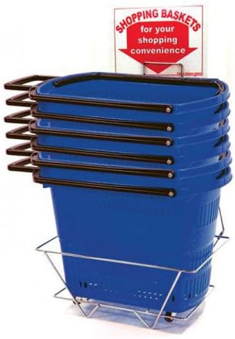 Shopping Basket Easy-Pull in Blue 19 L x 12.25 W x 13.25 D Inches - Set of 6