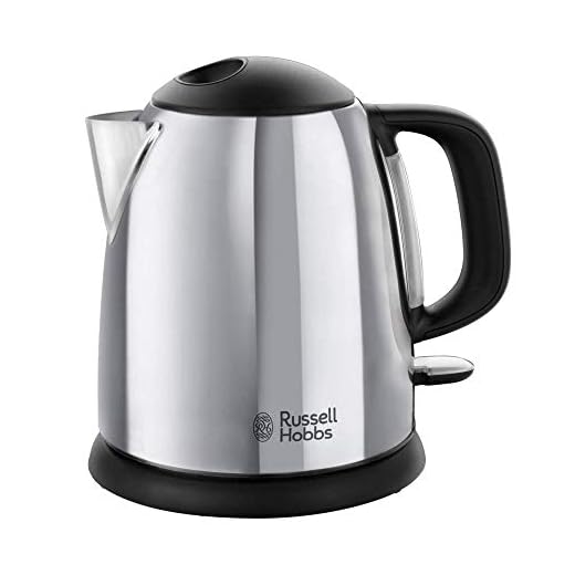 Russell Hobbs 24990-70 Victory - Hervidor de Agua Eléctrico acero inox detalles en plastico, 2200W, 1 litro