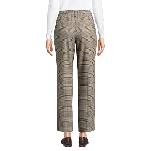 Lands' End Women's High Rise Brushed Flannel Tapered Ankle Pants2