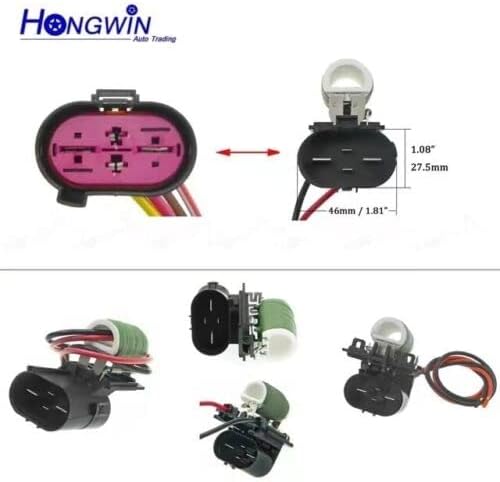 Miniatura 3 de Enchufe del conector de la resistencia del motor del ventilador del radiador 4PIN para Chevrolet Cruze 94749639