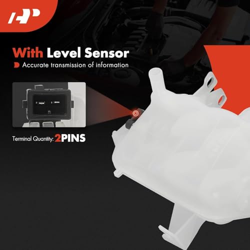 A-Premium Coolant Recovery Overflow Reservoir Tank - with Sensor - Compatible with Land Rover (L319) LR3 05-09, LR4 10-16 & (L320) Range Rover Sport 06-13, Sport Utility, Replace# PCD500030, PCF500011 by A-premium - Image 3