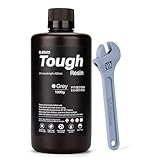 ELEGOO Tough Resin 3D Printer Resin with High Hardness, Low Viscosity, Low Shrinkage, Compatible with MSLA/LCD/DLP 3D Printers, Grey 1000g