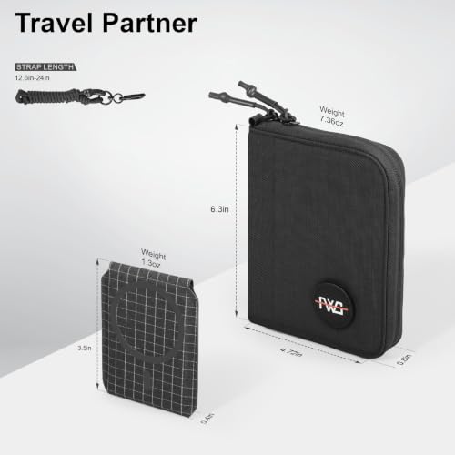 FEIWOOD GEAR 3-in-1 RFID Passport Holder, Magnetic Detachable Wallet with Stand - image 3