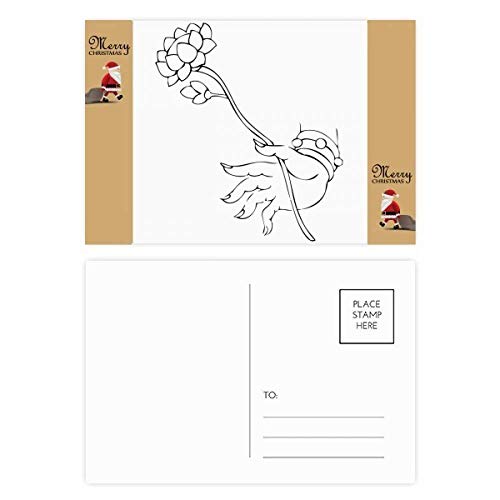 Cartes de remerciement main de lotus bouddhiste pour rompre avec la papeterie banale