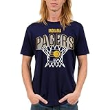 Indiana Pacers NBA Nothing But Net Team Logo - Adult Short Sleeve Fan T-Shirt for Men and Women