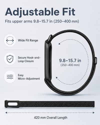 Nylon Sport Bicep Bands Compatible with Google Fitbit Air Band - 4