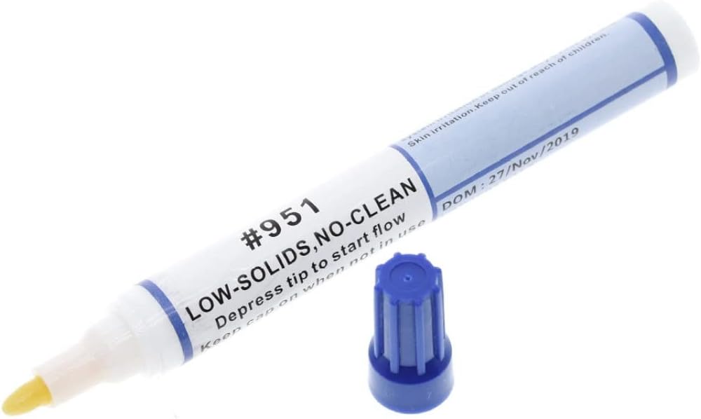 Soldering Rosin Flux Pen 951 Low-Solid Non-Clean 10ml for DIY Welding Repair Electronics Tabbing Wire Soldering Flux Rosin Pen