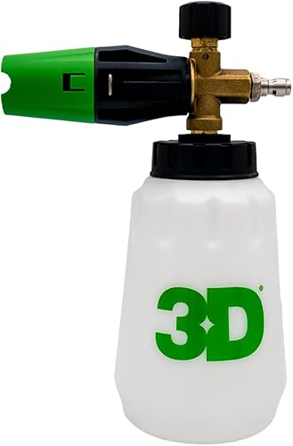 3D Ultra Blast Foamer - Espuma de lavado a presión para lavado de autos - Múltiples rangos de pulverización y presión - Funciona con todos los