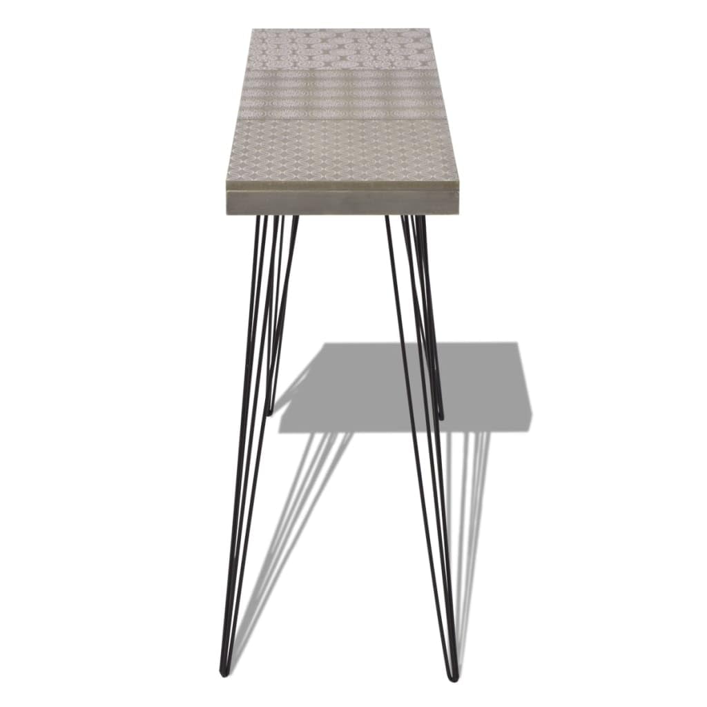 Mesa Auxiliar de salón Mesa Auxiliar multifuncionalMesa Consola Gris 90x30x71,5 cmAdecuada para el Dormitorio Sala de Estar